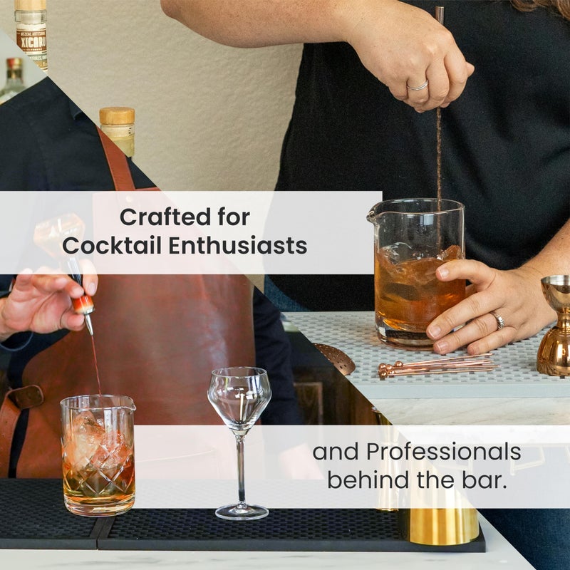 A Bar Above Cocktail Mixing Glass, Classic Style Crystal Stirring Pitcher, Thick Weighted Base for Stable Stirring, 18 Oz Drink Mixer, Bar Accessories, Ideal for Craft Cocktails at Home or Bars - Image 2